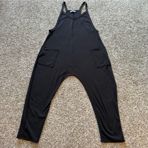 Ces Femme Pants - Ces Femme Black Relaxed Harem Jumpsuit